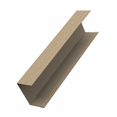 Крышка забора жалюзи Milan,Tokio 65х40 мм., 0.5 мм.,Print Elite, Milky Wood