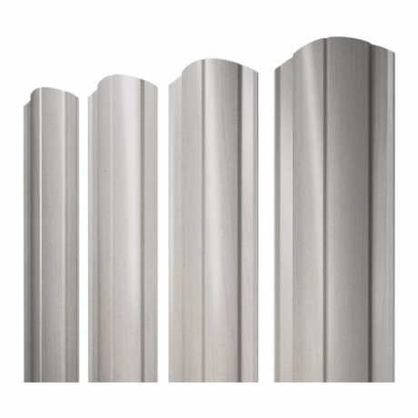 Круглый фигурный штакетник 0.45  Print Elite Milky Wood