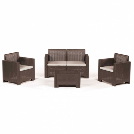 Комплект садовой мебели B:Rattan Nebraska Set 2, венге