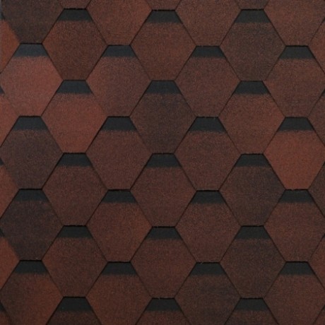 Гибкая черепица Shinglas Оптима Цвет: Красный