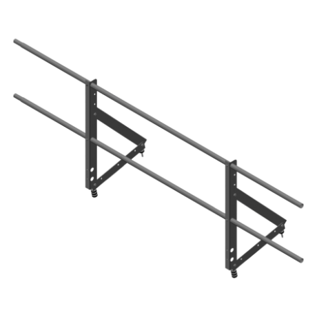 Ограждение для фальцевой кровли, Optima, H=650 мм, L=2000 мм, RAL 7024