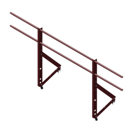 Ограждение кровли универсальное Optima, H=900 мм, L=2000 мм, RAL 3011