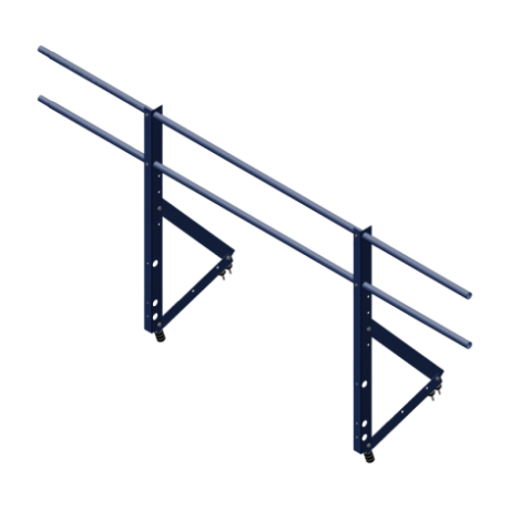 Ограждение кровли универсальное Optima, H=1200 мм, L=2000 мм, RAL 5005