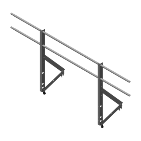 Ограждение кровли универсальное Optima, H=1200 мм, L=2000 мм, RAL 7004