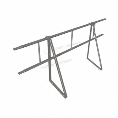 Ограждение кровли универсальное МеталлПрофиль, H=600 мм, L=1680 мм, RAL 7004