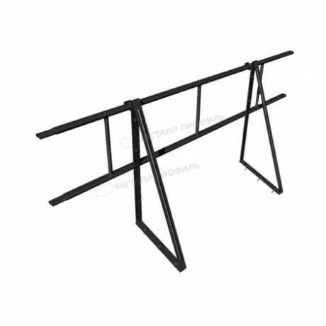 Ограждение кровли универсальное МеталлПрофиль, H=600 мм, L=1680 мм, RAL 9005