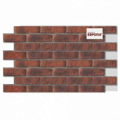 Термопанель Европа, RedRock Red Brown, ППС, 100 мм