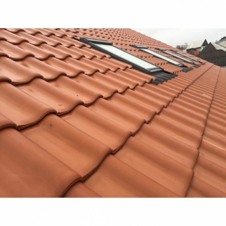 Браас Рубин 11 V керамическая черепица Натуральный красный