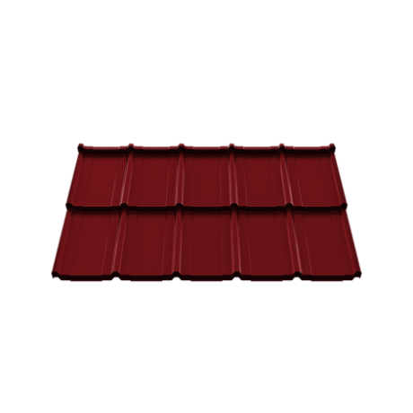 Модульная металлочерепица Ruukki Frigge из стали GreenCoat Pural Matt BT, 0,5 мм, RR 29