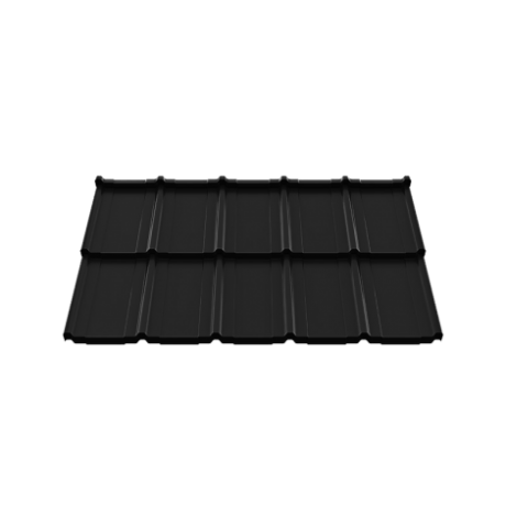 Модульная металлочерепица Ruukki Frigge из стали GreenCoat Crown BT, 0,5 мм, RR 33