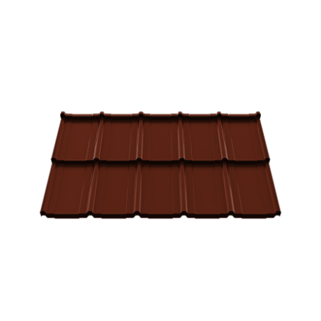 Модульная металлочерепица Ruukki Frigge из стали GreenCoat Crown BT, 0,5 мм, RR 750