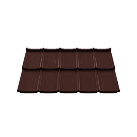 Модульная металлочерепица Ruukki Frigge из стали GreenCoat Crown BT, 0,5 мм, RR 887