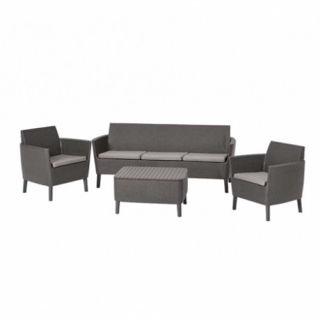 Комплект садовой мебели Salemo 3 Seater Set, коричневый