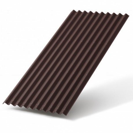 Волнистый лист Ондулин Smart, цвет: коричневый