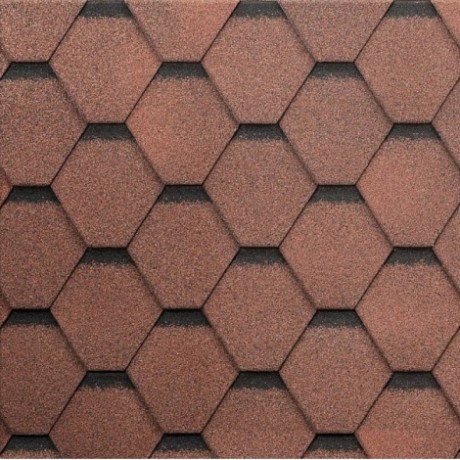 Гибкая черепица Shinglas Сальса, Цвет: Личи