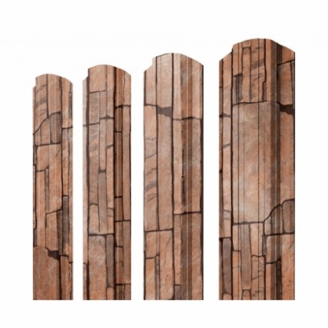 Прямоугольный фигурный штакетник 0.45 Print Elite Sand Stone