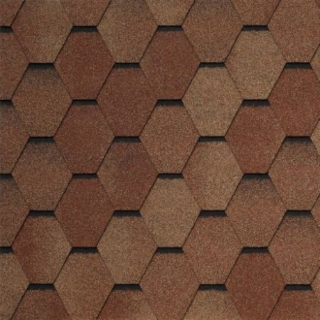 Гибкая черепица Tegola Veneto, цвет: Terracotta 206