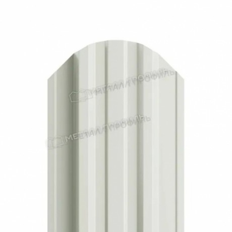 Штакетник круглый фигурный МП, Trapeze-O, 0.45 мм PE, RAL 9003