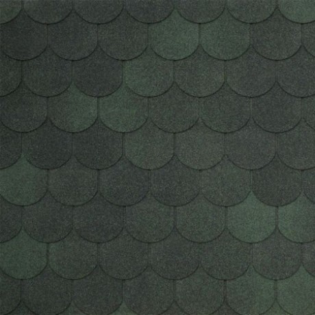 Гибкая черепица Tegola Assisi, цвет: Verde 473