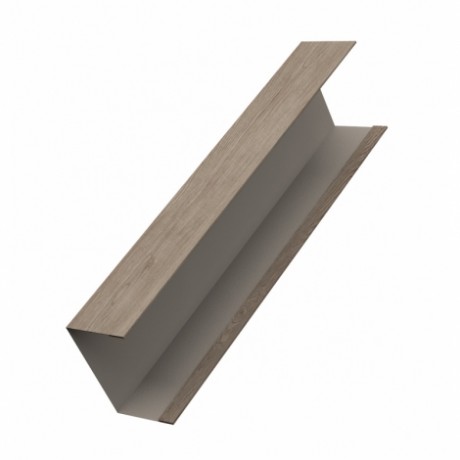 Крышка забора жалюзи Milan,Tokio 65х40 мм., 0.5 мм.,Print Elite, White Wood