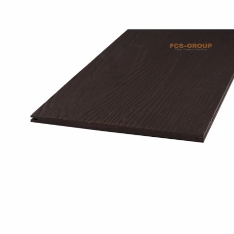 Фиброцементный сайдинг FCS-GROUP Line, 3600х190х8мм, Wood RAL 8019