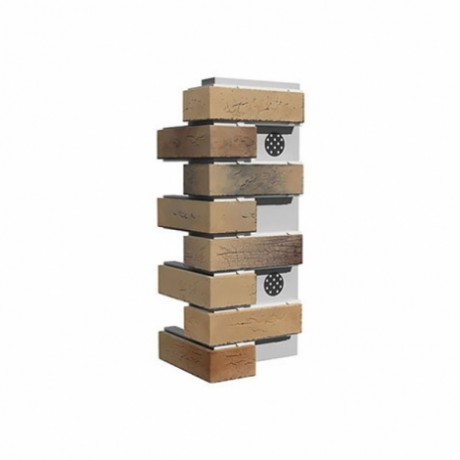 Угловой элемент для термопанели White Hills, Терамо Брик II, Т360-45, 60 мм