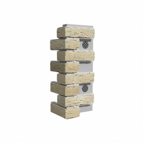 Угловой элемент для термопанели White Hills, Сити брик, Т375-15, 60 мм