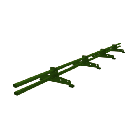 Снегозадержатель на металлочерепицу D-bork эконом, L=3000 мм, RAL 6005