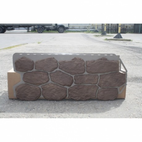 Фасадные панели Альта-Профиль, бутовый камень, цвет: скифский