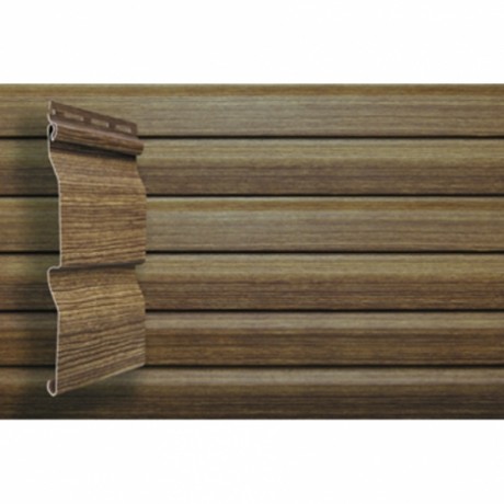 Сайдинг виниловый Grand Line Tundra, корабельная доска 3600 мм, цвет: кедр