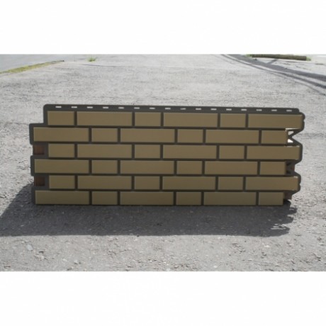 Фасадные панели Альта-Профиль, кирпич клинкерный, цвет: желтый