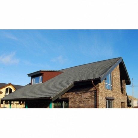 Цементно-песчаная черепица BalticTile Sea Wave цвет: Серый (037)