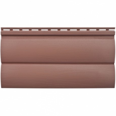 Сайдинг Альта-Профиль Блок-Хаус малый, акриловый BH-03, цвет: красно-коричневый