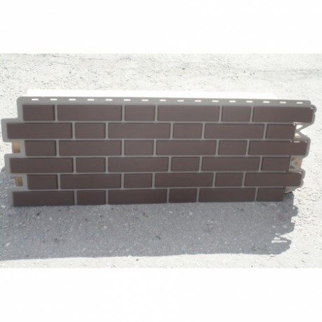 Фасадные панели Альта-Профиль, кирпич клинкерный, цвет: коричневый