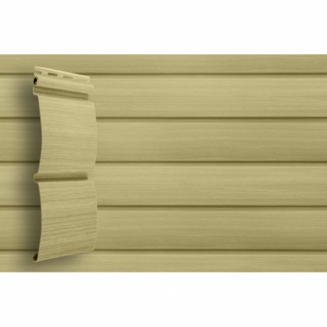 Сайдинг виниловый Grand Line Блок-хаус, Tundra, 3000 мм, цвет: Ясень