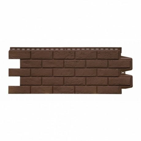 Фасадные панели Grand Line - Состаренный кирпич, стандарт, цвет: земля