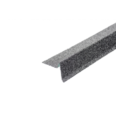 Планка торцевая для мягкой битумной черепицы, с гранулятом, цвет: Сталь