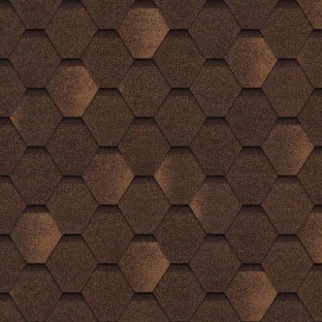 Гибкая черепица Shinglas Сальса, Цвет: Какао