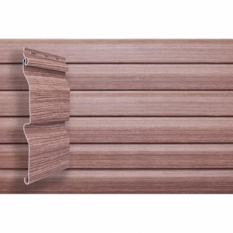 Сайдинг виниловый Grand Line Tundra, корабельная доска 3600 мм, цвет: рябина