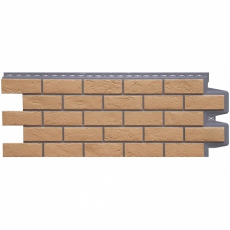 Фасадные панели Grand Line - Состаренный кирпич, элит, цвет: солома