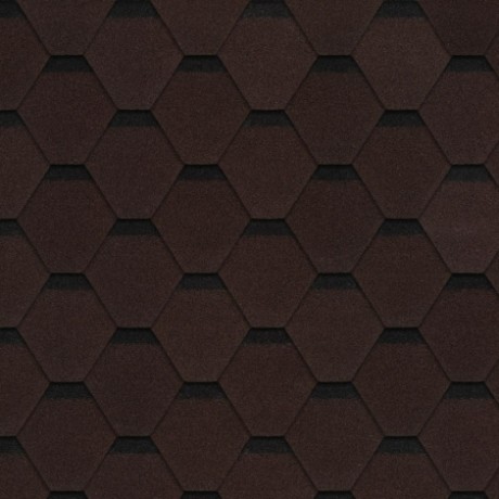 Гибкая черепица Shinglas Сальса, Цвет: Каштан