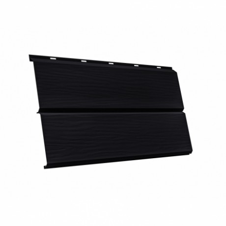 Металлический сайдинг ЭкоБрус 3D GL, Drap 0,45, цвет: 9005