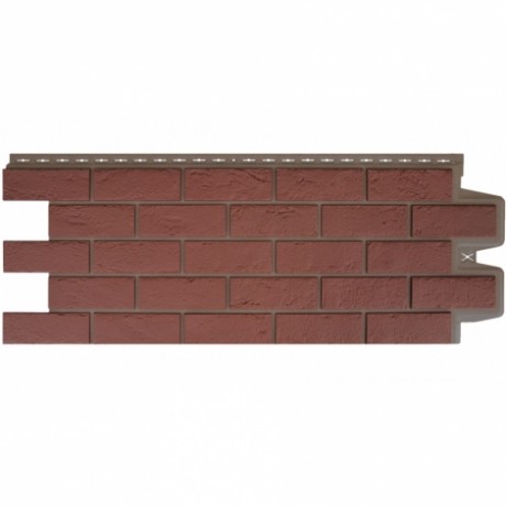 Фасадные панели Grand Line - Состаренный кирпич, элит, цвет: махагон