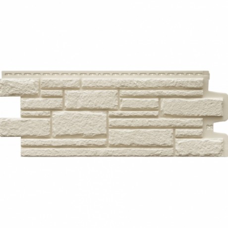 Фасадные панели Grand Line - Камелот, стандарт, цвет: молочный