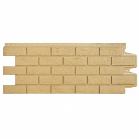 Фасадные панели Grand Line - Состаренный кирпич, стандарт, цвет: песочный
