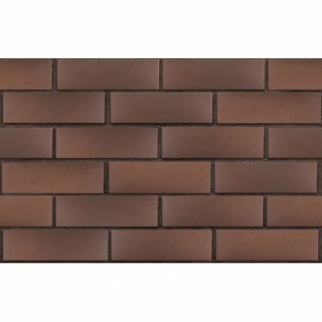 Кирпич ЛСР, клинкерный, антверпен винтаж темно-терракотовый флэш, 250x85x65 мм, пустотелый