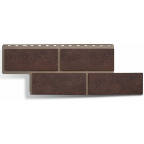 Фасадные панели Альта-Профиль неаполитанский камень коричневый