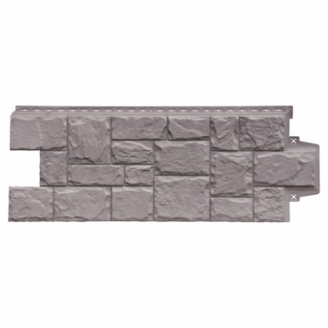 Фасадные панели Grand Line - Крупный камень, элит, цвет: какао