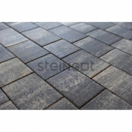 Плитка тротуарная Steingot, новый город, цвет: штайн блэк, 60 мм