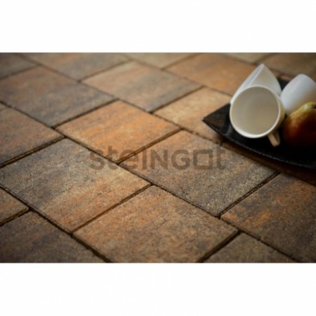 Плитка тротуарная Steingot, новый город, цвет: штайн бронз, 60 мм